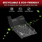 LASFIT Floor Mats for Ford Bronco Sport 2021-2025 2026 with a Carpet Floor | Custom Fit TPE All Weather Full Coverage Protector, 2 Rows Floor Liner for Bronco 2-Door, Durable Easy Clean Anti-Slip - Image 6