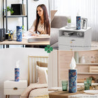 Facial Tissues with Cap - 4 PK Car Tissues Cylinder,Car Tissue Holder with Facial Tissues Bulk,Round Tissue Boxes,Travel Tissues for Cup Holder,Round Tube tissues - Image 7
