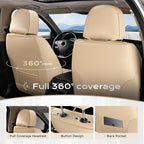 Coverado Car Seat Covers, Front Covers for Cars, Car Seat Cover Front Seats, Automotive Seat Cover, Waterproof, Leather Car Seat Cushion, Universal Interior Covers Seat Protectors for Most Cars - Image 4