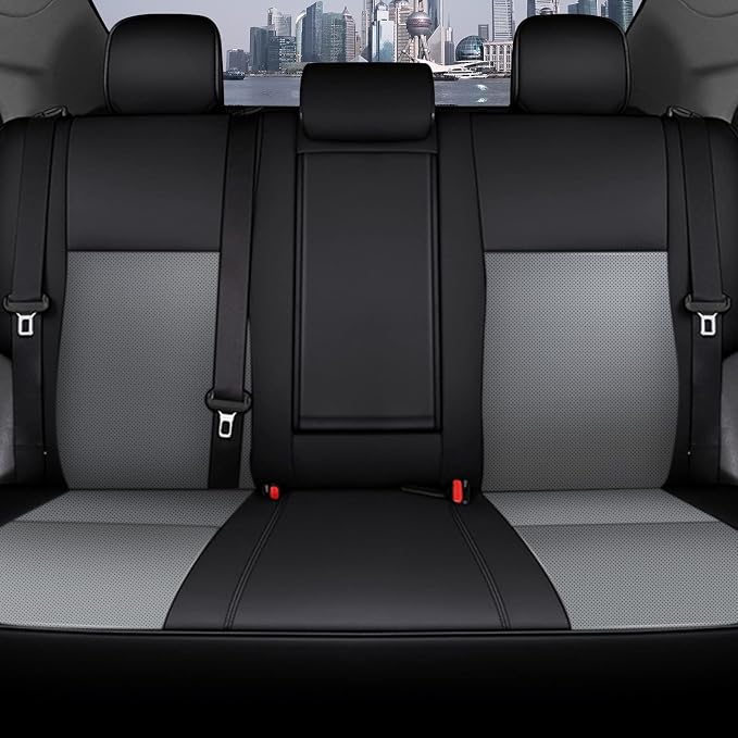 Custom Fit Seat Covers for Toyota Corolla 2014-2019 L, LE, LE Eco | Black Full Set. Premium Faux Leather, Waterproof, Airbag Compatible, easy maintenance, factory-style fit, Precision fit - Image 2