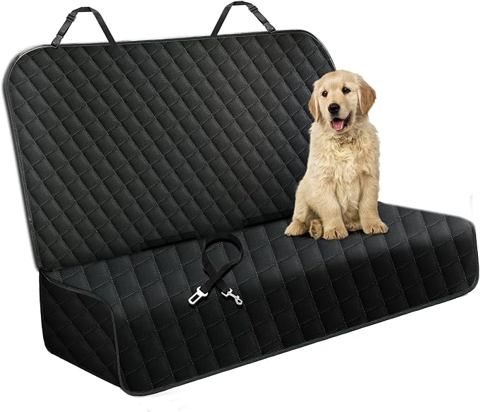 Meolsaek Dog Car Seat Cover Back Seat,Waterproof Nonslip Seat Protector | 600D oxford fabric,55"x45" size fits most cars,trucks,SUVs,Anti-slip,Waterproof,Easy to clean dog seat cover for back seat by Meolsaek