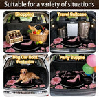 Car Trunk Mat for SUV, 31"x47" Hello Gorgeous Pink Cargo Liner Protector | All Weather Universal Cargo Liners for Dogs, Car Accessory for SUVs/Sedan/Wagons, Durable Non-Slip Washable Rear Cargo Mat - Image 7