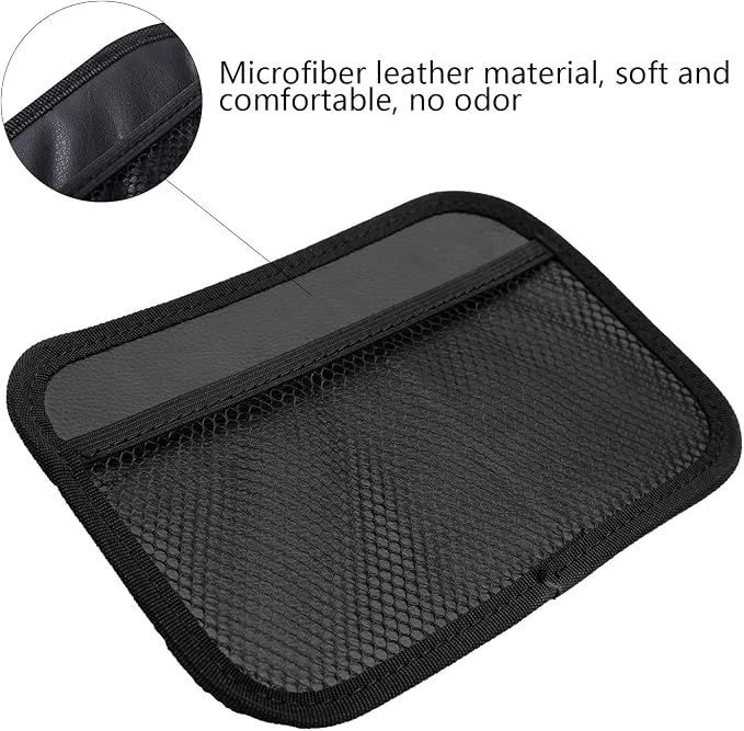 INNOLIFE Car Net Pocket Side Clutter Scattered Storage Phone Holder Strong Paste Organizer 8"x5.75"(2pcs L) - Image 3