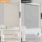 Persilux Blackout Roller Shades for Window Blinds,Cordless,Linen Fabric,Thermal Insulated Fabric UV Protection Shades for Home,Office,Bedroom,Door,Blackout-Cream,30" W X 72" H - Image 4