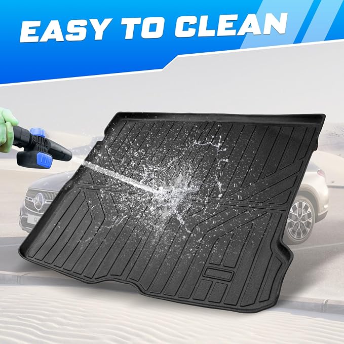 Sunsdrew Trunk Cargo Mat for 2023-2025 2026 Mercedes Benz GLC/GLC 300/GLC 43 AMG (Not for Coupe), Rear Trunk Cargo Liner All Weather Protection GLC Accessories TPE Rubber Raised Edge - Image 7