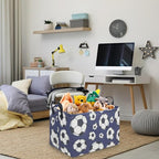 FXOLCSHE Rectangular Easter Soccer Basket,Kid's toy storage box,Collapsible waterproof college dorm laundry basket,Baby Nursery Hamper,Sports Boys soccer basket,Boys Soccer Room Decor(Soccers) - Image 5