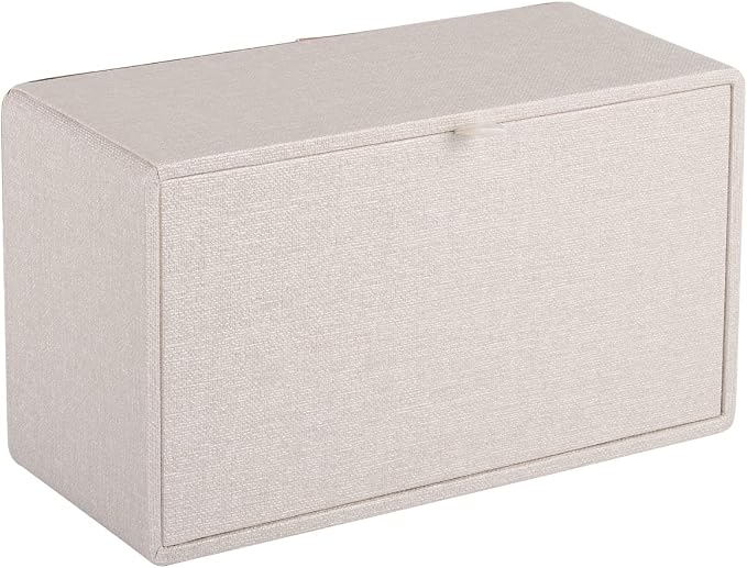 Tissue Box Cover Rectangle Tissue Box Holder PU Leather Facial Organizer with Magnetic Bottom,Decorative Napkin Caddy for Vanity Dresser Night Stand Table Countertop Home Office Car,Beige - Image 9