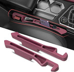 Car Seat Gap Filler 2Pack, Inserts Between Seats Console with Organizer Storage Upgraded Phone Holder Side Seat Gap Fillers Cars Front Seats Fill Plug Car Essentials for Vehicle SUV Truck (Wine Red) by DDTPDE