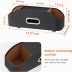 Car Seat Back Cup Holder, 4-in-1 Multifunctional Backseat Organizer with Tissue Box Storage & Hooks (Black) - Image 6
