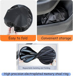 Car Window Sunshade Privacy Curtains, Car Side Window Sunshade Shade for Car Windows, 100% Light Blocking, for Breastfeeding, Napping, Changing, Camping, Side Window Baby Shade, 4 PCS - Image 3