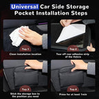 MARCHFA Car Seat Side Pocket Organizer Car Pocket Pouch for Seat, Door, Console, Car Seat Gap Filler Organizer Multifunctional Car Organizer Accessories for Phone Sunglasses Keys Cards (Small) - Image 8