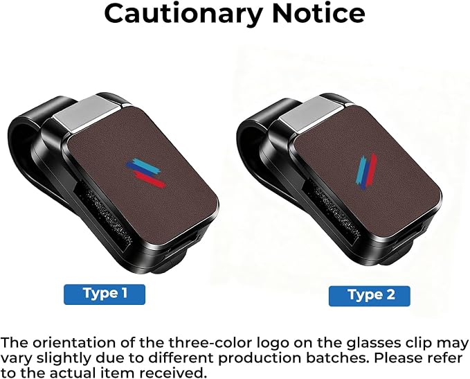 1 Pack Car Sunglass Holder Fits for BMW X3 X5 X7 X1 iX X6 X2 X4 | for 4 3 5 7 2 8 Series Z4 XM, Car Visor Glasses Holder Durable Sunglass Holder Clip Car Interior Accessories (Brown) - Image 7