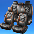 Fit Gladiator Car Seat Covers Compatible with Jeep Gladiator 2020-2024 2025 2026-Premium Leather,Waterproof,Breathable,Airbag Compatible &All-Weather Seat Cushion Protecto(Full Set,Brown) - Image 2