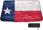 American Flag Windshield Sun Shade Umbrella The State Texas Wooden Foldable Car Front Window Sunshade Blocks UV Rays Heat Keep Vehicle Cool (55" x 27.5") - Image 6