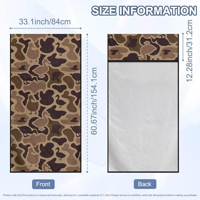 Camo Duck Car Towel Seat Cover Breathable Comfort Car Seat Cover Protector with Storage Bag Easy to Store for SUV Vans Sedans Trucks - Image 7