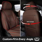 Coverland Premium Car Seat Covers Front Seats Waterproof Interior Protector | Interior Protector Airbag Compatible for RAV4, Sportage, Forester, Corolla Cross, C-HR, RDX [Dark Brown - Size Chart A24] - Image 4