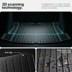 All Weather Cargo Liners for Tesla Model 3 Trunk Mats,Front Frunk and Rear Trunk Tray Mats Protector 2021 2022 2023 Accessories - Image 6