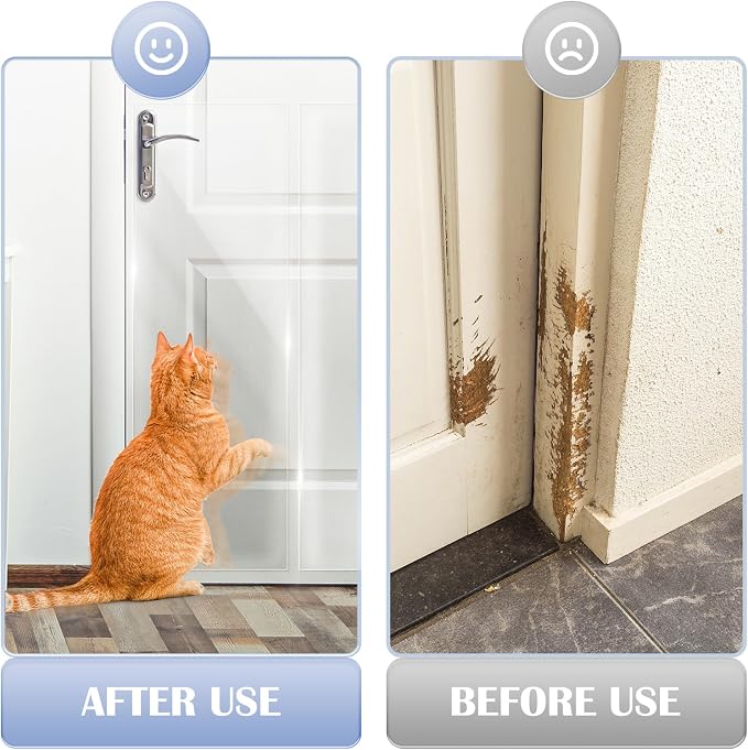 Door Scratch Protector from Dog Scratching, 200'' x 8.3'' Dog Door Protector Scratch Guard, Ultra Durable Anti Scratch Guard Deterrent Tape, Clawguard Door Shield - Image 3