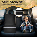 LARIPOP Car Seat Travel Bag for Airplane, Universal Gate Check Car Seat Bag, Padded Backpack with Waist Belt, Reflective Strips & Protective Feet, Fits Infant Convertible Booster Seats, Black - Image 7