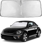 EcoNour Windshield Sunshade Compatible for Volkswagen VW Beetle 2012-2019 | Sun Visor for Front Windshield & Window Sun Shade Cover, UV Heat Blocker & Protector, Car Accessories by EcoNour