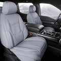 Coverland Custom SUV Car Seat Covers for 2015-2019 Subaru Outback | Premium Waterproof Faux Leather Non-Slip Memory Foam Airbag Compatible Custom Fit Interior Protector [Front Seat-Gray] by Coverland