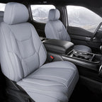 Coverland Custom SUV Car Seat Covers for 2015-2019 Subaru Outback | Premium Waterproof Faux Leather Non-Slip Memory Foam Airbag Compatible Custom Fit Interior Protector [Front Seat-Gray] by Coverland