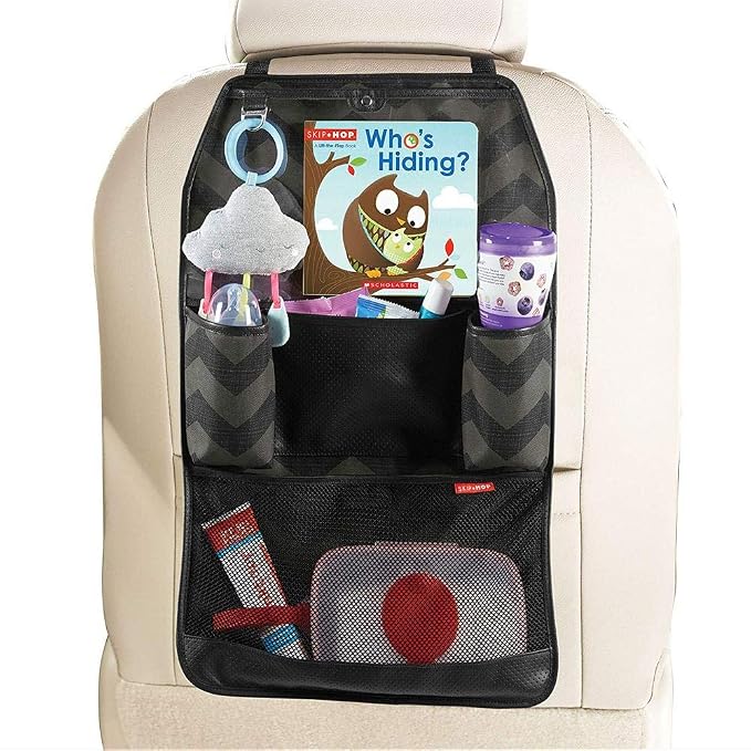Skip Hop Back Seat Car Organizer, Style Driven, Black, 0.6 lb - Image 4