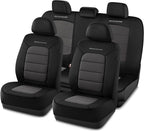 Skechers Memory Foam Car Seat Covers,Thick Cool Touch Fabric Seat Covers,Seat Cover Full Sets Airbag Compatible,Automotive Comfort Protection for Most Cars,Vans,Trucks,SUV,Grey by Unknown