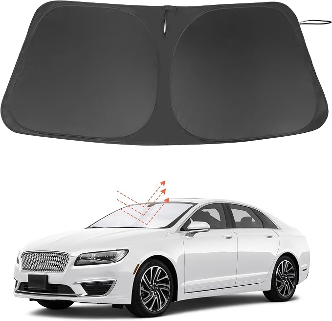 Windshield Sun Shade for 2013-2020 Lincoln MKZ Accessories | Full covered for windshield, Foldable & Durable, Block UV Rays, Reduce Heat, Easy to install, Keep Car Cooler by LHFLIVE