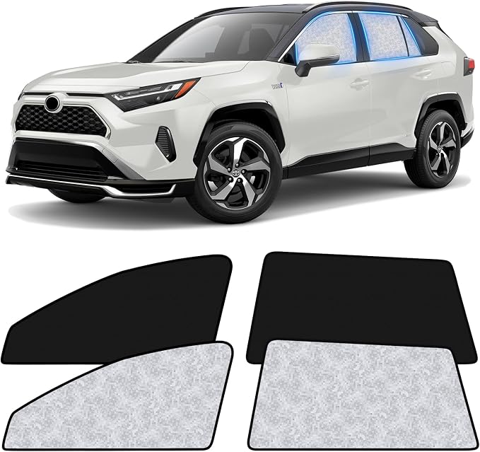 ZATOOTO Car Window Shades for Toyota RAV4 2019-2024,Baby Sleeping Camping | 4 Pcs Magnetic Car Window Covers, 100% UV Protection Foldable Privacy Curtains Side Window Sun Shade for Baby Breastfeeding - Image 7