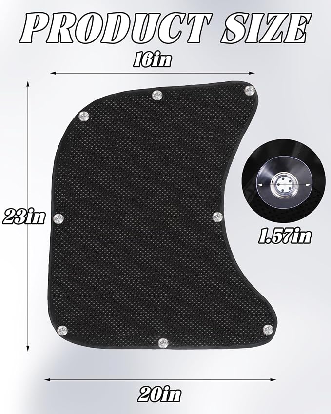2Pcs Semi Truck Side Window Sun Shades,20×23" UV Protection Sunblock Side Window Shade with Suction Cup,Semi Truck Accessories for Kenworth,Volvo VNL,RV,Freightliner,International Trucks - Image 2