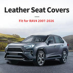 Fit for RAV4 Seat Covers Compatible with Toyota RAV 4 2007-2025 2026 - Waterproof Breathable Leather Automotive Seat Cushions Protector,Airbag Compatible,Full Set 5 Seats(Beige) - Image 4