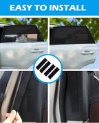 Tevlaphee Car Window Shades, 2 Pack Car Sunshade for Kids Breathable Universal Sun Visor Car Net for Baby with Certified UV for Side Window, Spandex Mesh Material Protect Privacy for Family (L) - Image 6