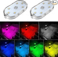 2 PCS Car Led Lights Interior,7 Colors Ambient Lighting Car Interior,USB Rechargeable Car Interior Reading Light,Portable Led Lights for Car by Zosppei