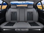 Leather Seat Covers, Seat Covers Full Set, Car Seat Protectors 5 Seats, Automotive Seat Covers Fit for Most Cars Trucks SUV- Gray&Black - Image 5