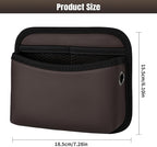 JEYODA Car Seat Side Storage Pocket, Small Organizer,PU Leather Multifunctional Console Side Organizer Bag for Phone, keys, sunglass,wallet,ect (Brown) - Image 2