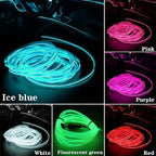EL Wire Car Interior LED Strips Lights, 16FT 5V USB Auto Neon Light Strip, Electroluminescent Vehicle Interior Ambient Lighting Decor, Universal for RV, SUV, Truck (Fluorescence Green) - Image 6