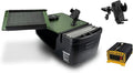 AutoExec Reach Desk Front Seat Car Desk and Portable Workstation with 400 watt Power Inverter, Phone Mount and Phone Vent Clip, Army Green by AutoExec