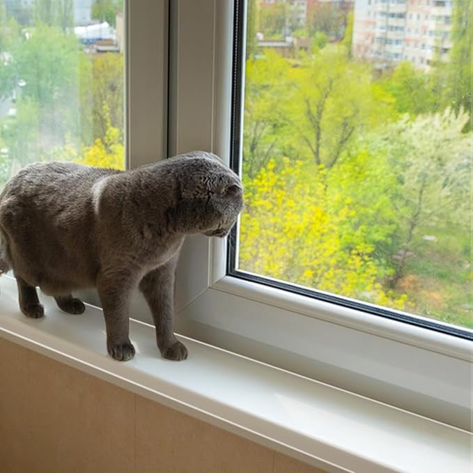 4in x 32.8ft Window Sill Protector, Door Protector from Dog Cat Scratching, Clear Sided Shield Protection Barrier Anti Cat Dog Scratching, Slobbering, and Clawing Furniture, Glass, Car Door - Image 7