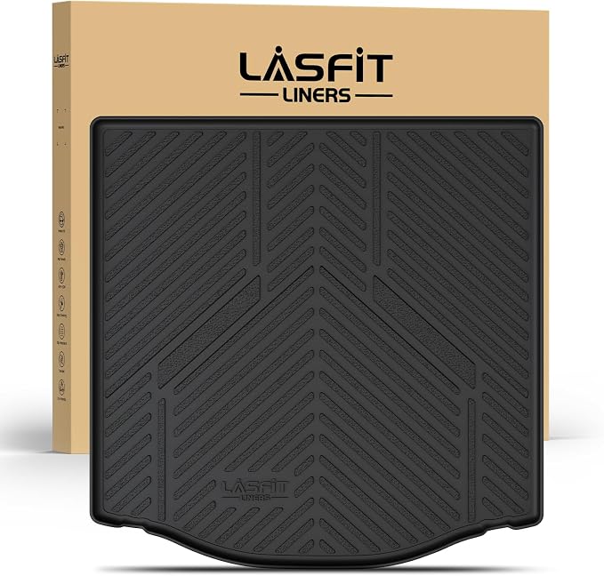 LASFIT Cargo Mat for Ford Focus 2012-2018 Fit Sedan,Not Fit Hatchback | Trunk Liner Cargo Mat(Gas Models Only, No Subwoofer)Fit All Weather,Waterproof Heavy Duty Rear Trunk Protector for Cargo Area by LASFIT
