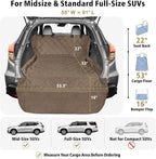 SUV Cargo Liner for Dogs - Water Resistant Trunk Cover for Midsize SUVs | Pet Cargo Cover with Bumper Flap Protector, Non-Slip Car Trunk Mat, Dog Car Seat Cover Prevents Scratches Pet Hair Mud Dirt - Image 2