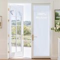 RYB HOME 100% Blackout Door Curtains, French Door Window Cover, Pure White | Self Adhesive, Thermal Insulated, For Office Kitchen Front Entry Front Back Door Glass Window, W42 x L72, 1 Panel by RYBHOME
