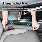 Aokdom 2026 2PCS Upgraded Car Seat Gap Filler with Fixing Ring,Elastic Car Gap Filler to Avoid Dropping Cell Phones/Keys,Essential Cars Gaps Seat Fillers Cars Accessories (Sage Green) - Image 6