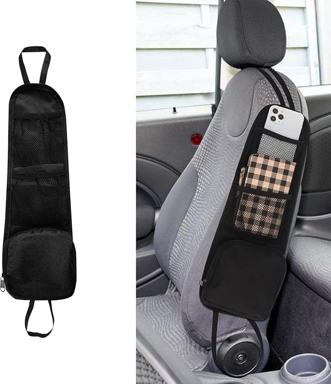 Car Seat Storage Hanging Bag, Multi-Pocket Seat Side Organizer by DWARFOO