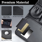 Coverado Backseat Car Organizer, Nappa Leather Car Seat Organizer with Touch Screen Tablet Holder, Foldable Food Tray, Kick Mats Protector, Multi Car Storage Accessories, Garbage Bag Holder-1 Pack - Image 4