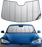 Pigenius Windshield Sun Shade for Tesla Model S 2012-2026, Custom Front Window Sunshade - Safeguard by Pigenius