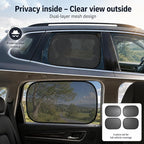 Car Window Shade for Baby -Glare Shield and UV Rays Protection for Your Child, Car Shades for Side Windows 4-Pack-19 X 12" Window Shade (Black 4 pcs) - Image 5