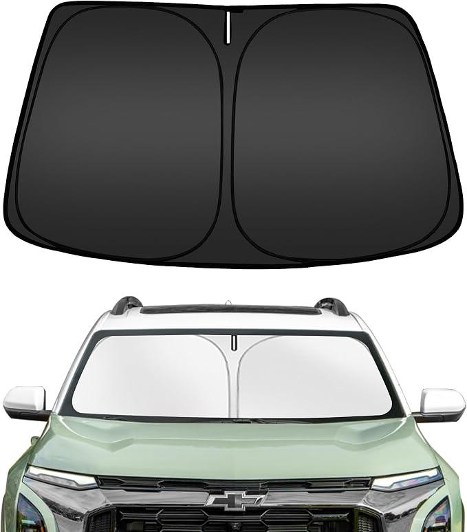 ARISMOTOR Windshield Sun Shade for Chevy Equinox 2025-2026 2027 | (Not for Equinox EV), Custom Fit, Foldable, Front Window Sunshade Sun Visor Protector, Block UV Rays, Keep Car Cooler by ARISMOTOR