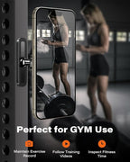 APPS2Car Gym Magnetic Phone Holder, Aluminum Alloy Base & Ball Joint, Black | 360° Adjustable Dual Magnet Phone Mount for MagSafe, Attach to Metal Surface, Gym Accessories for Workout Recording - Image 5