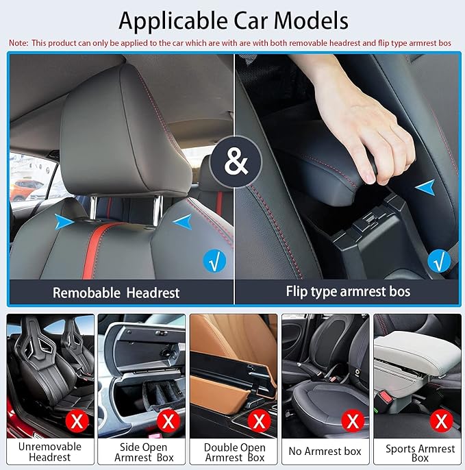 AICEL Car Handbag Purse Holder Between Seats, Auto Seat Leather Organizer Pocket, Front Seat Bag Box Storage for Cell Phone Document, Backseat Barrier for Kids Pet, Fits for Most Vehicles - Image 6